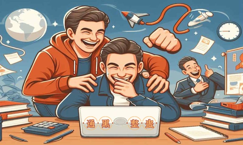 laughing with friends